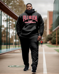 Big & Tall Graphic Hoodie Sweatpants Set for big men view 1