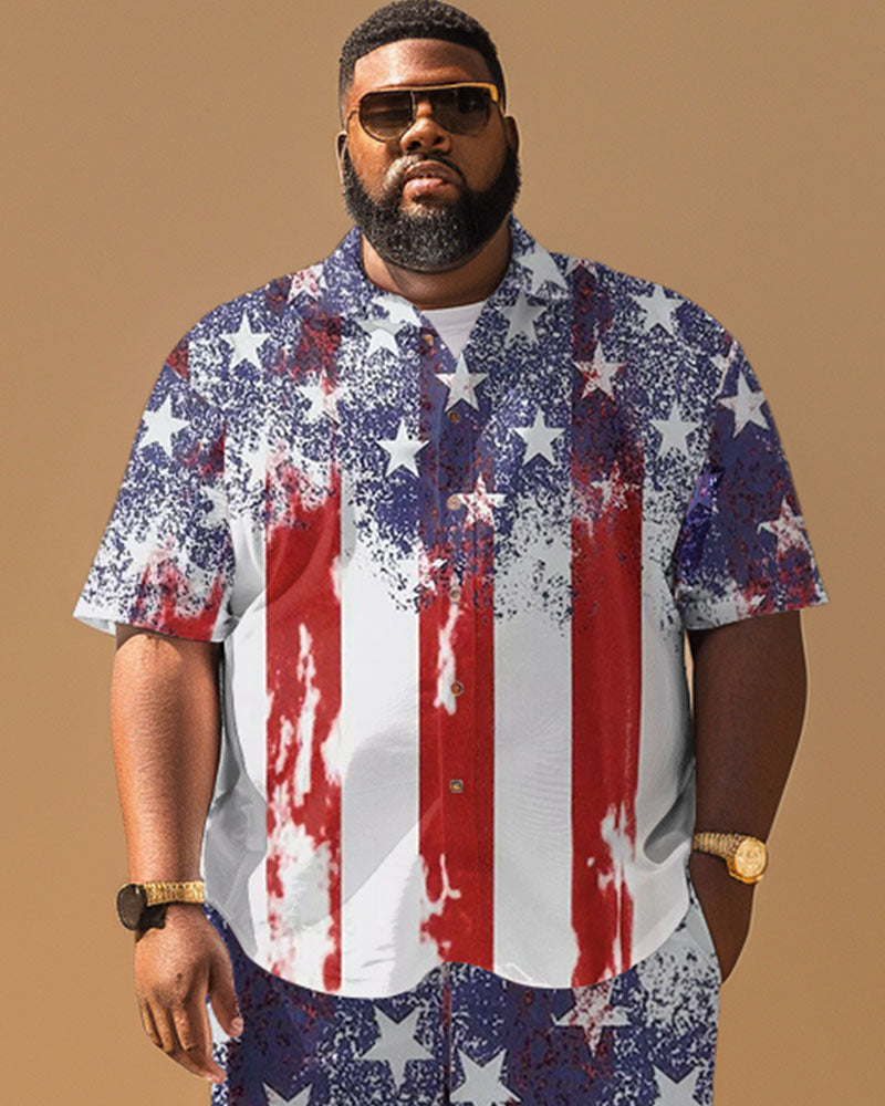 Big & Tall Graphic Splash Ink Jeans for big men view 3