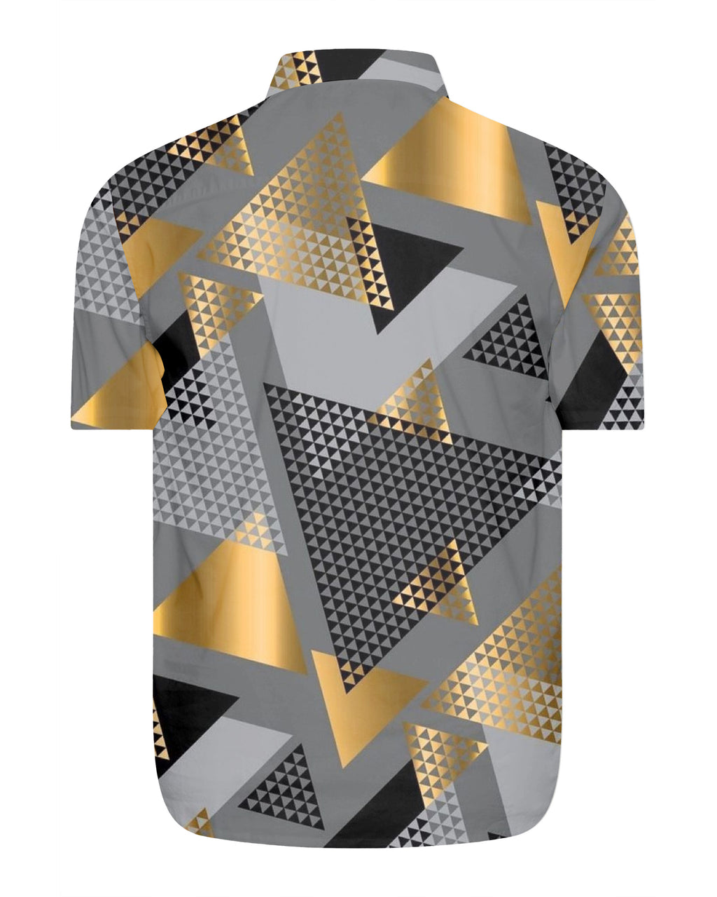 Big & Tall Gray Geometric T-Shirt Pants Set for big men view 3