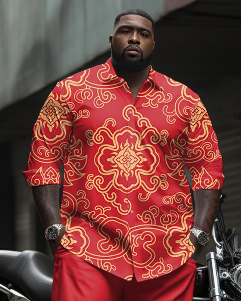 Big & Tall Vintage Two-piece Set for big men view 2