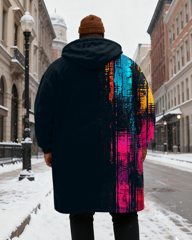 Big & Tall Graffiti Hoodie for big men view 3