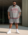 Big & Tall Graphic T-Shirt Shorts Set for big men view 1