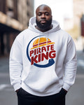 Big & Tall Graphic Hoodie Sweatpants Set for big men