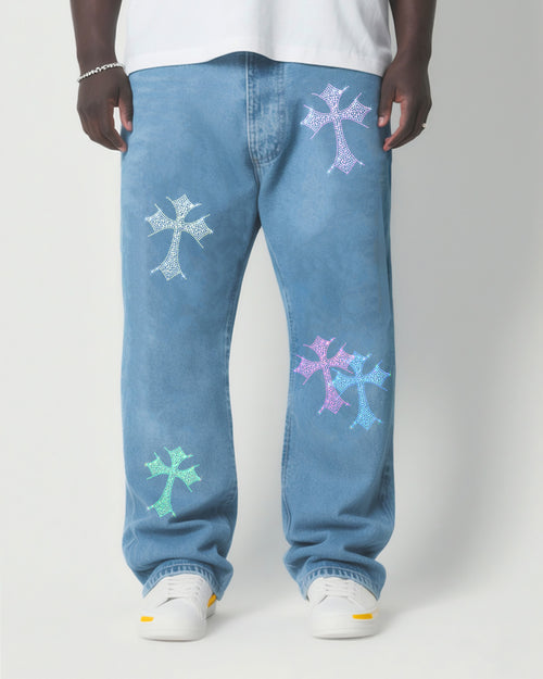 Big & Tall Denim Streetwear Jeans for big men