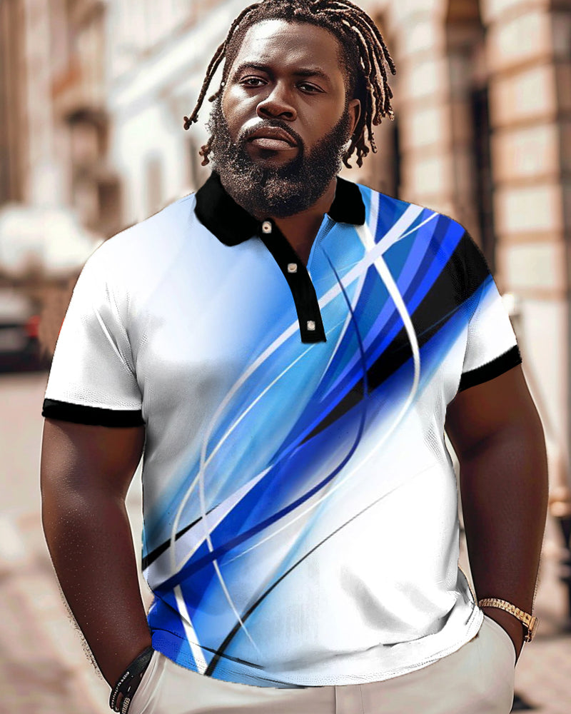 Big & Tall Graphic Polo Shirt for big men