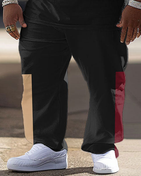 Big & Tall Streetwear Two-piece Set for big men view 3