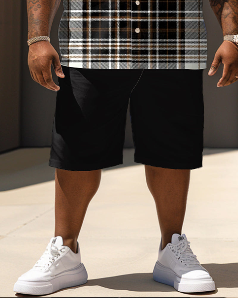 Big & Tall Plaid Jeans for big men view 3