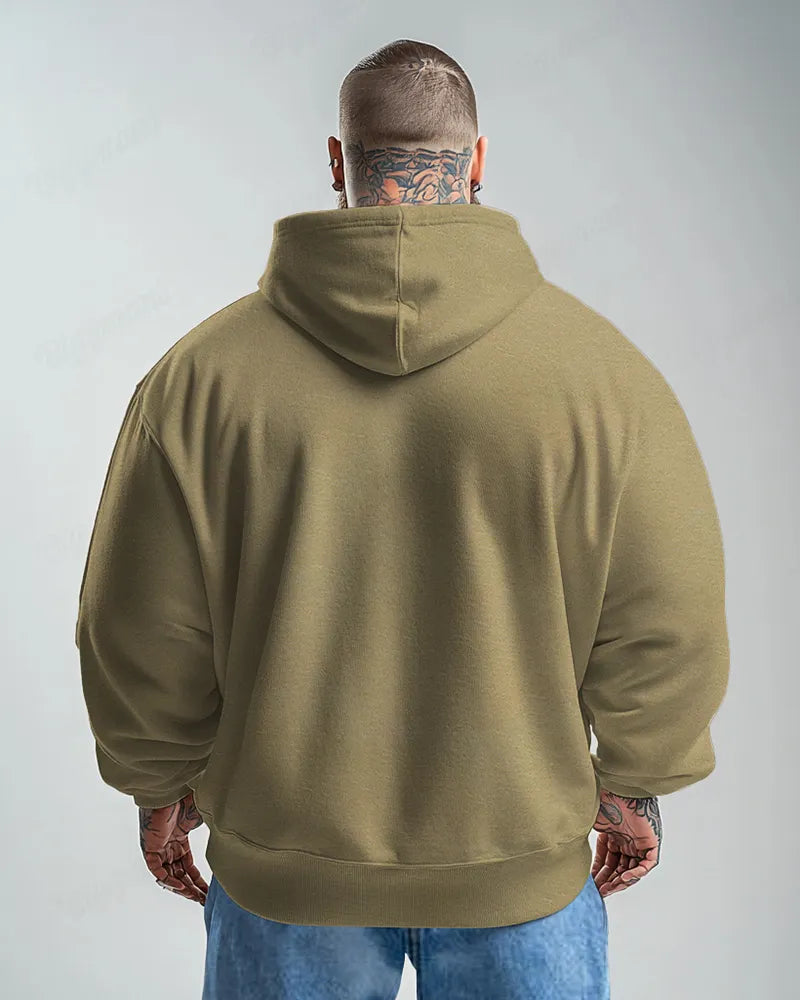 Big & Tall Black Graphic Hoodie for big men view 5