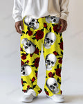 Big & Tall Graphic Skull Pants for big men