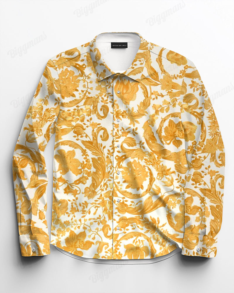 Big & Tall Business Casual Long Sleeve Shirt for big men view 2