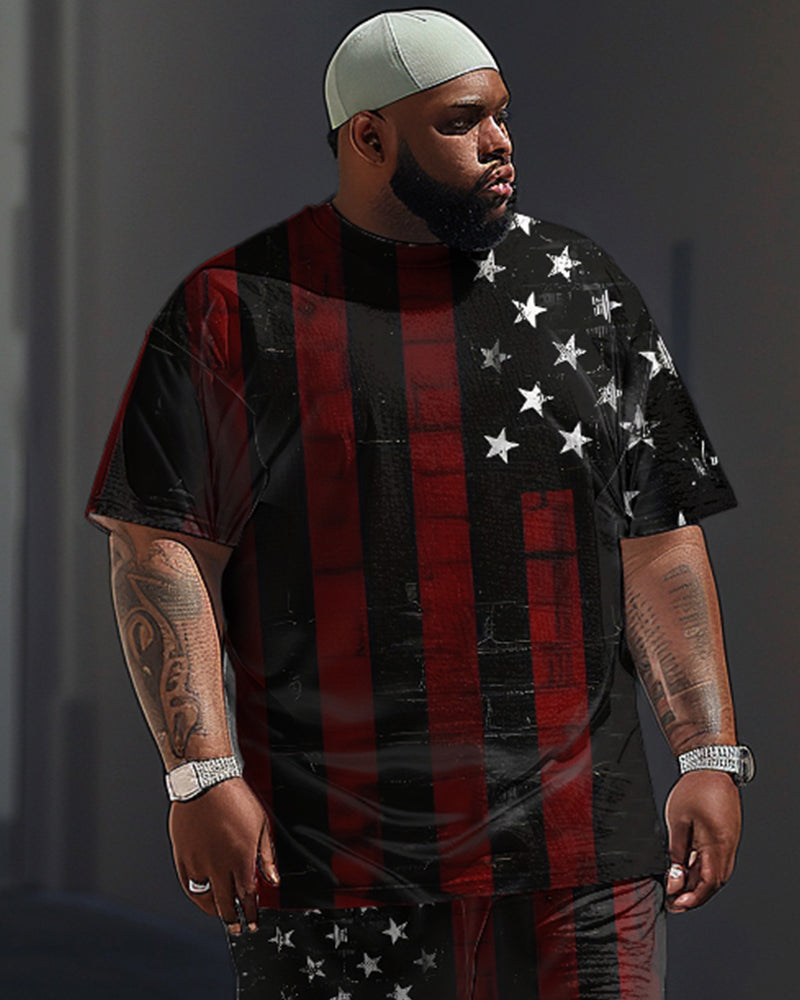 Big & Tall Graphic Two-piece Set for big men view 2