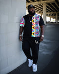 Big & Tall Graphic Two-piece Set for big men view 1