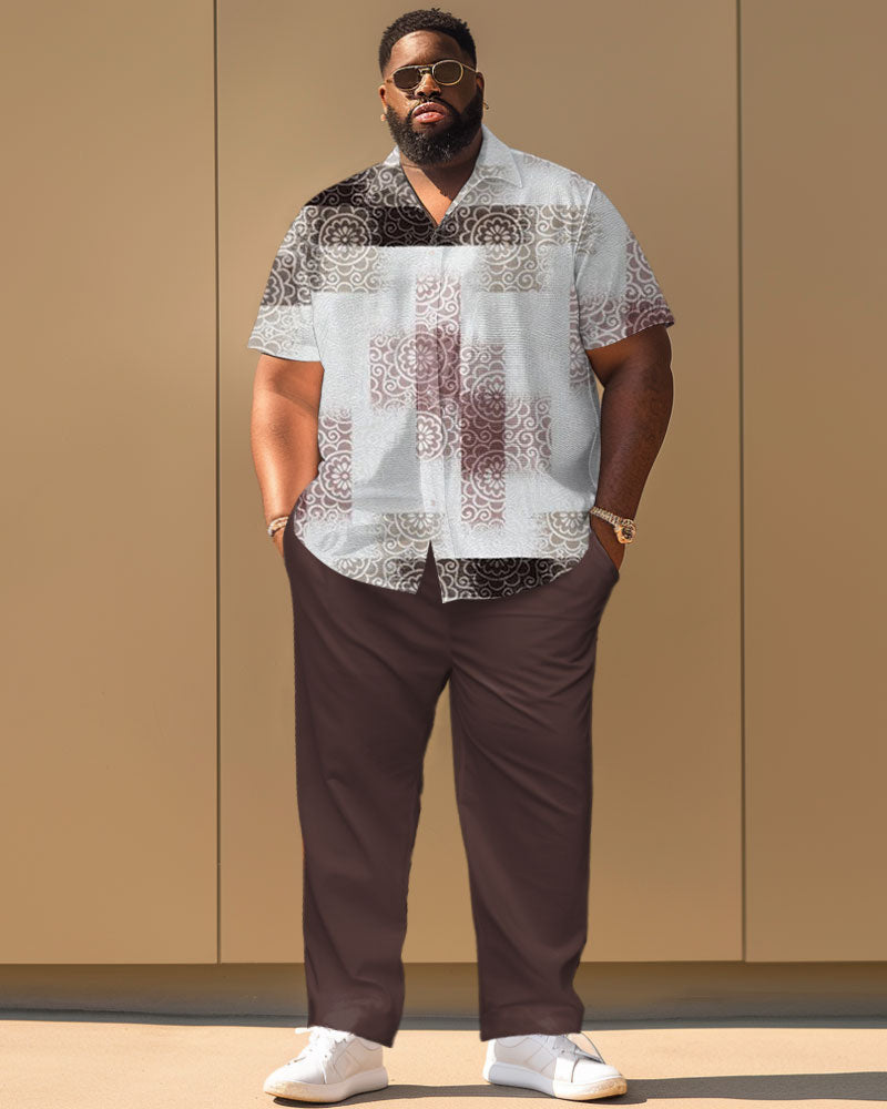 Big & Tall Gradient Graphic Jeans for big men view 1