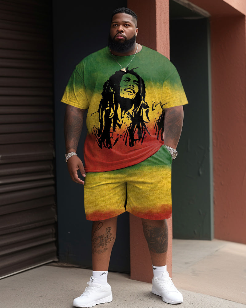 Big & Tall Reggae Two-piece Set for big men view 1