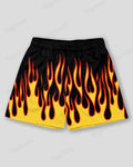 Big & Tall Yellow Graphic Athletic Shorts for big men