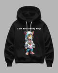 Big & Tall Black Streetwear Hoodie for big men