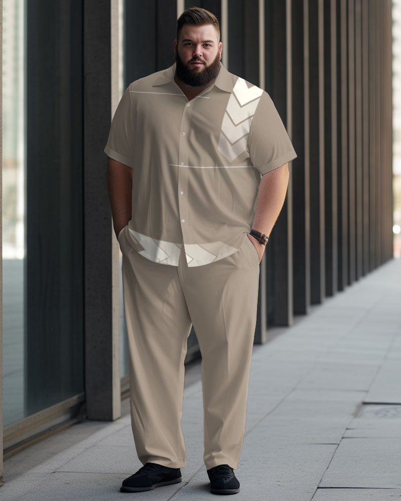 Big & Tall Gradient T-Shirt Pants Set for big men view 1
