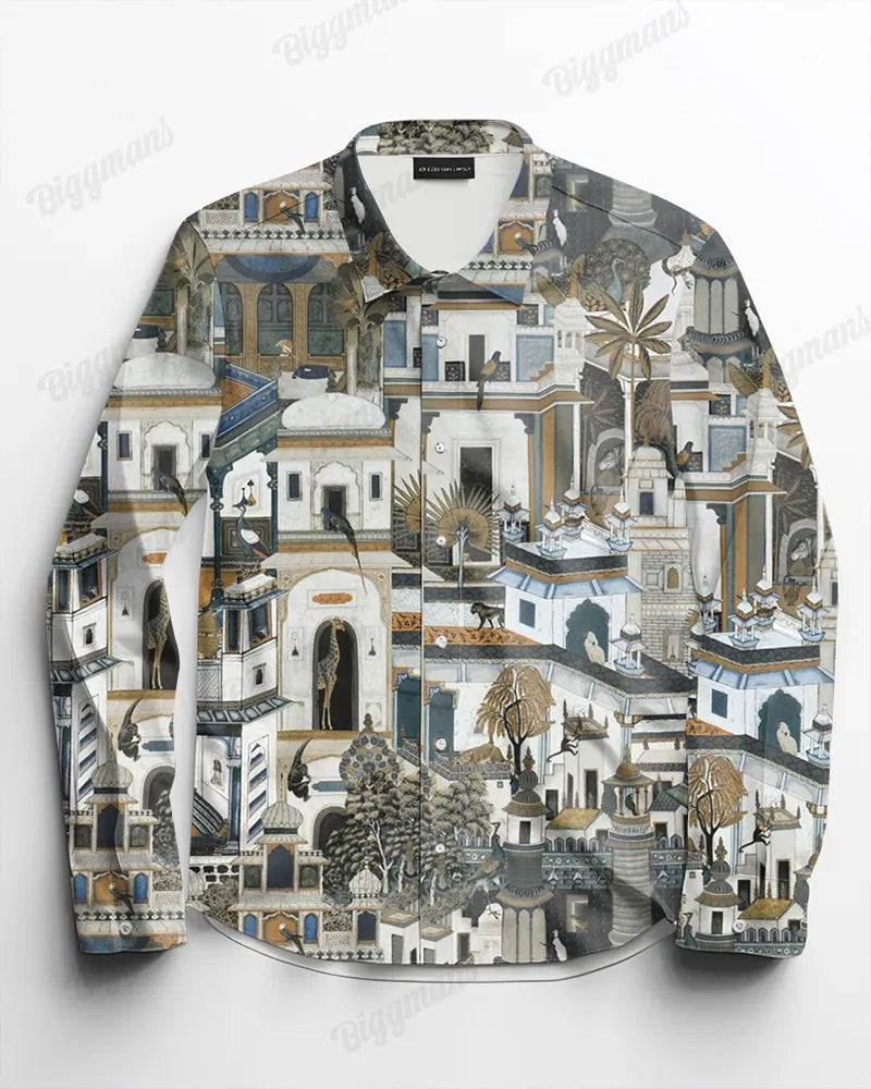 Big & Tall Streetwear Long Sleeve Shirt for big men view 7
