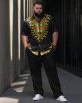Big & Tall Gradient Shirt Pants Set for big men view 1
