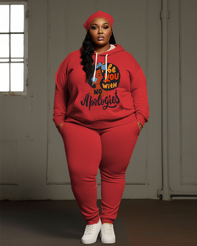 Big & Tall Solid Color Athletic Hoodie Sweatpants Set for big men view 1