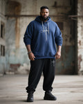 Big & Tall Graphic Streetwear Hoodie Sweatpants Set for big men view 1