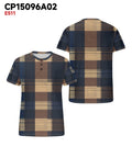 Big & Tall Blue Plaid Graphic T-Shirt for big men view 3