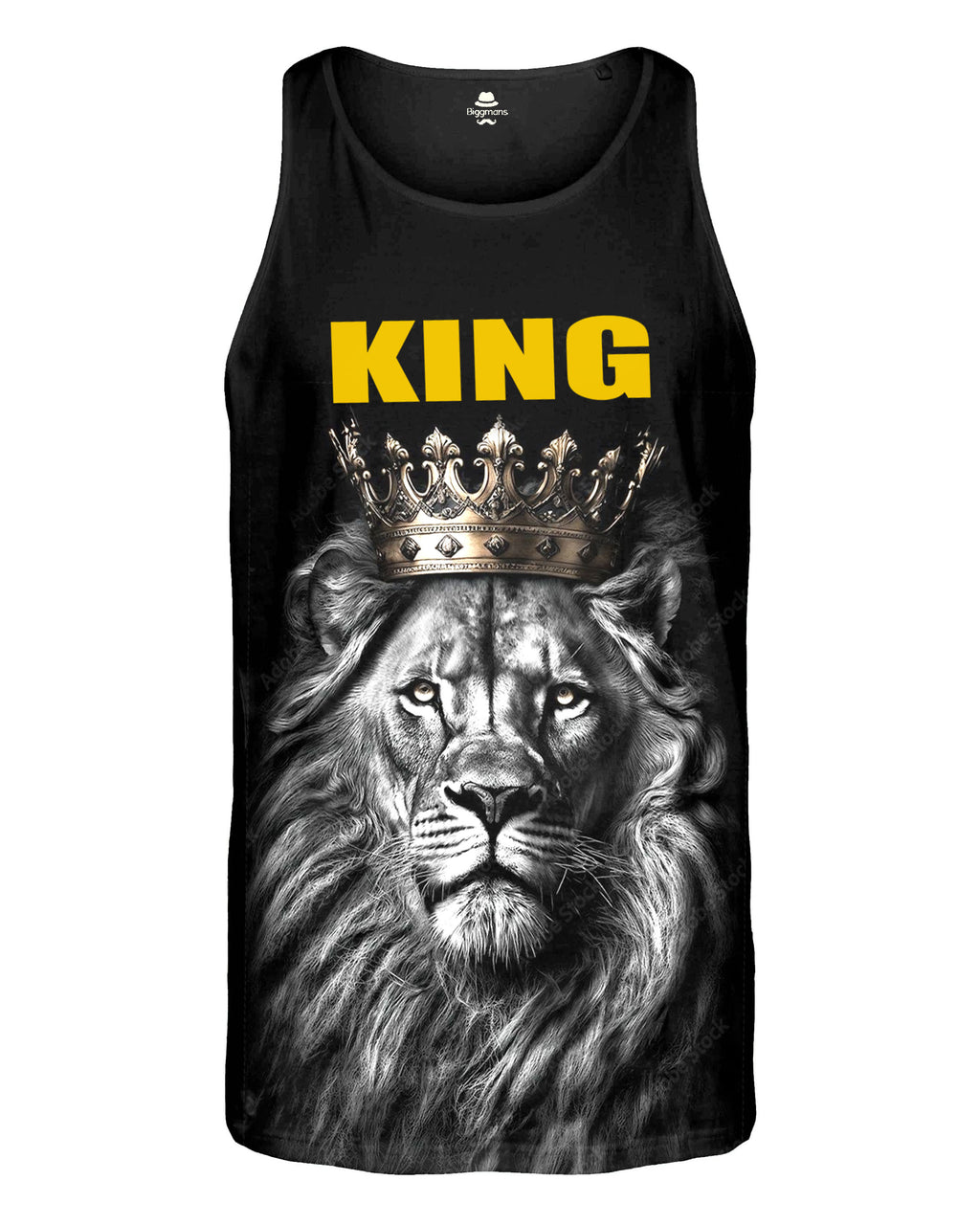 Big & Tall Graphic Tank Top for big men view 2