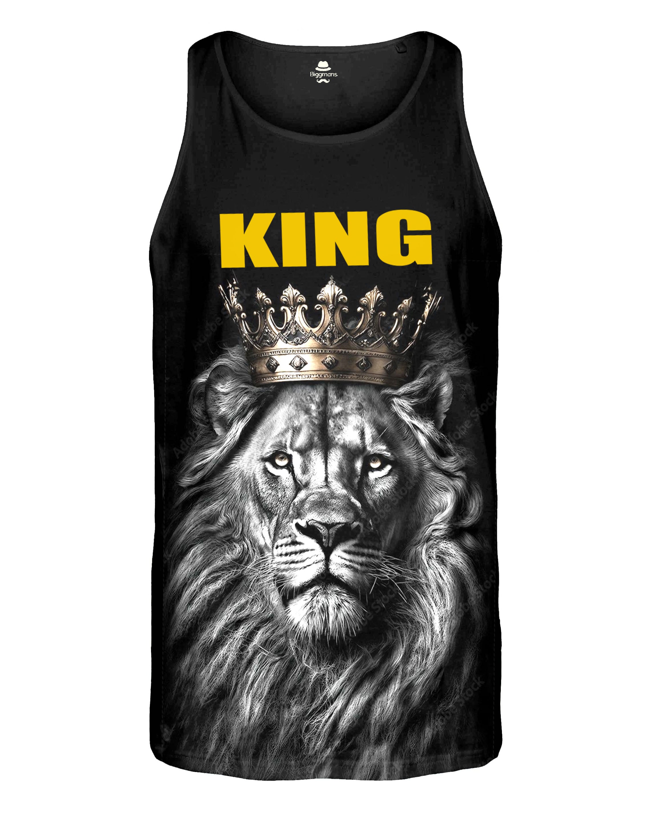 Big & Tall Graphic Tank Top for big men view 2
