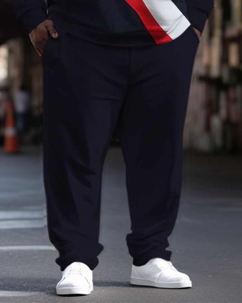 Big & Tall Colorblock Athletic Hoodie for big men view 6
