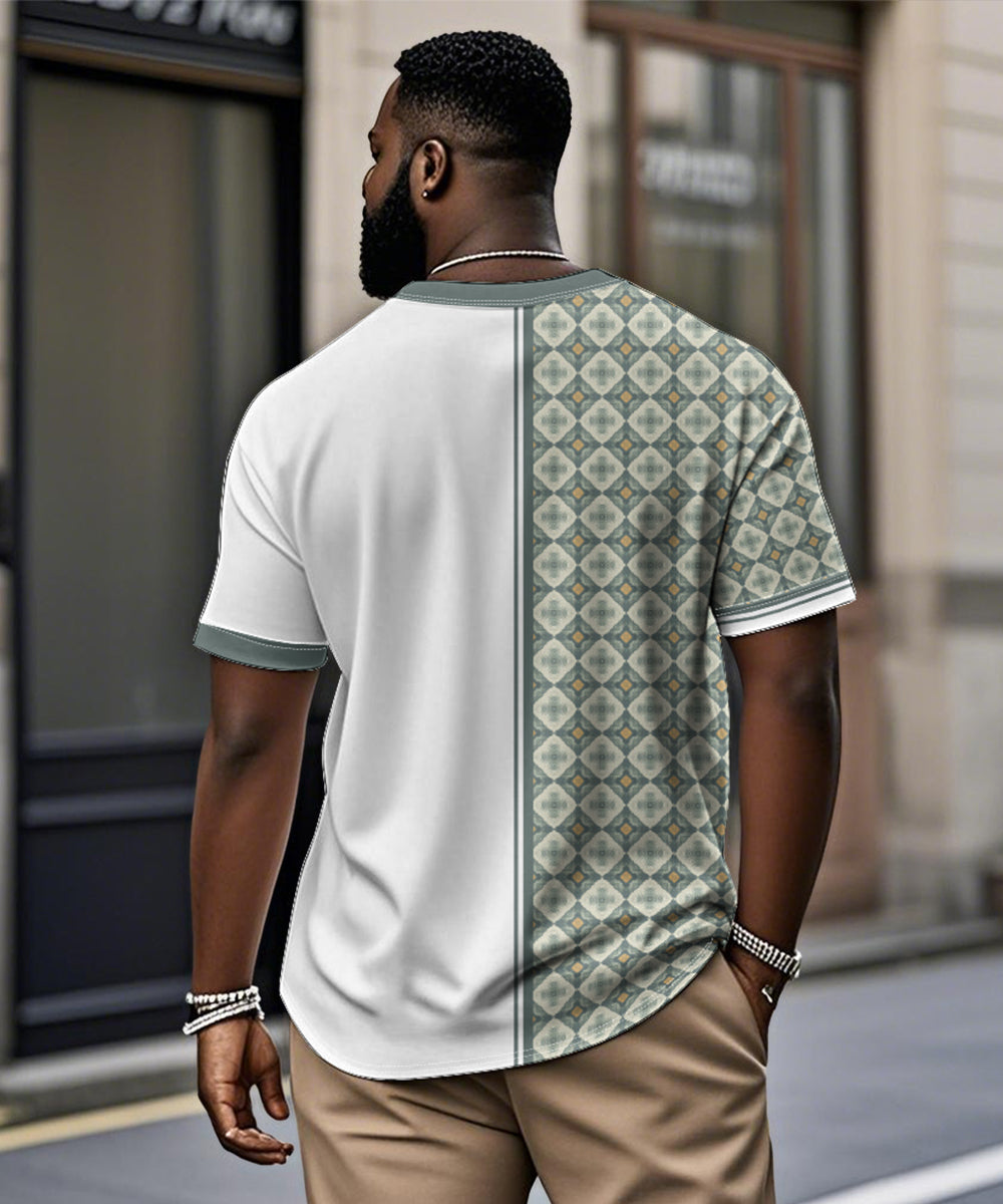 Big & Tall Green Graphic T-Shirt for big men view 2