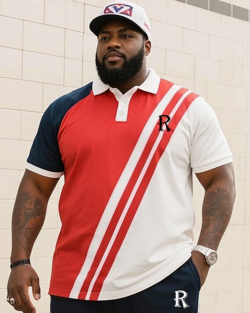Big & Tall Striped Jeans for big men view 2