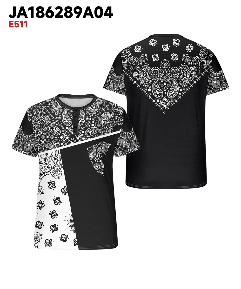 Big & Tall Colorblock Graphic T-Shirt for big men view 3