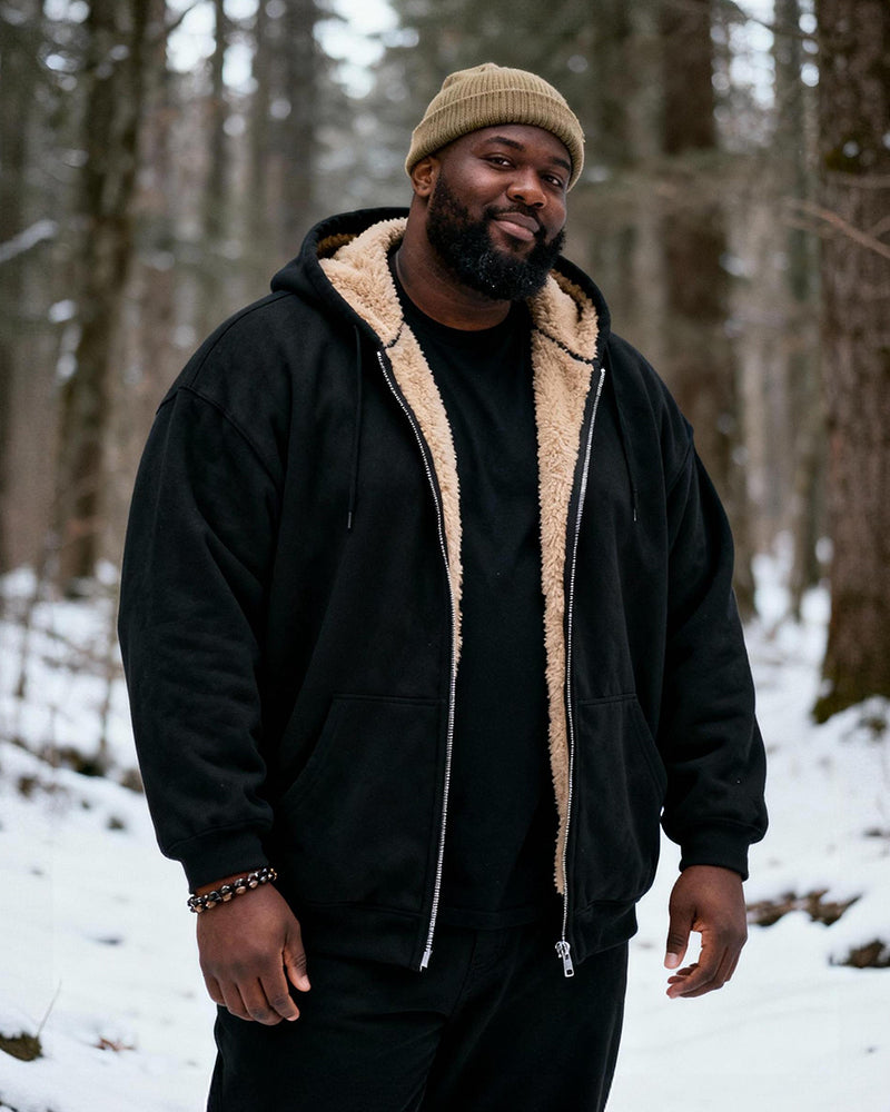 Big & Tall Solid Color Hoodie for big men view 4