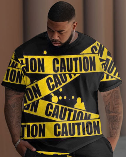Big & Tall Streetwear Two-piece Set for big men view 2