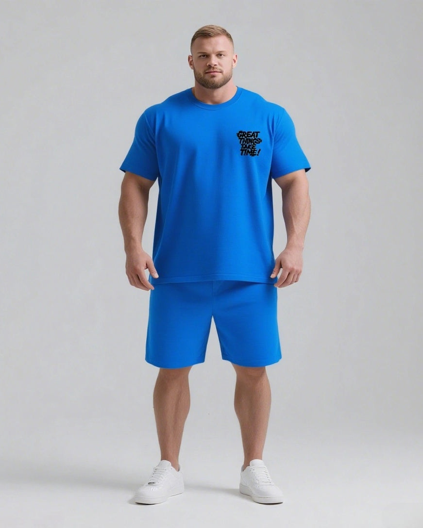 Big & Tall Streetwear Two-piece Set for big men view 7