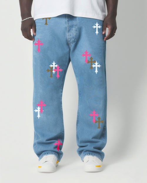 Big & Tall Denim Streetwear Jeans for big men