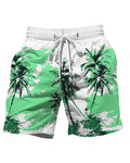 Big & Tall Hawaiian Athletic Shorts for big men view 1