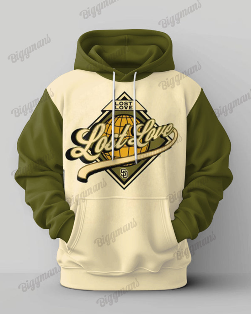 Big & Tall Streetwear Hoodie Sweatpants Set for big men view 2