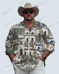 Big & Tall Streetwear Long Sleeve Shirt for big men view 1