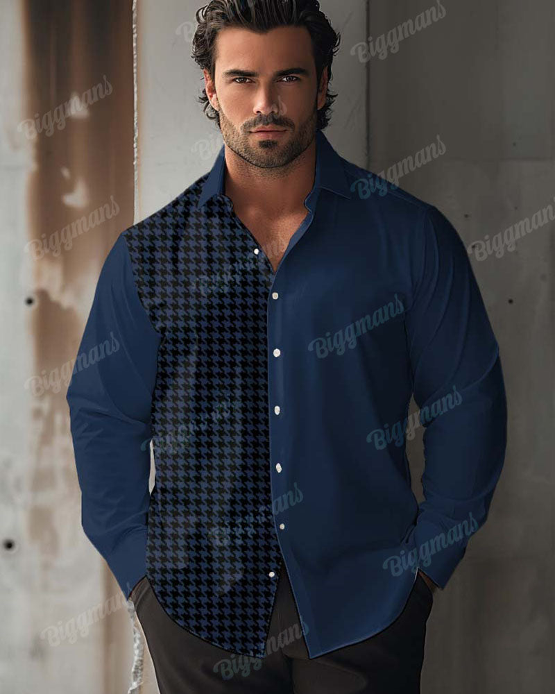 Big & Tall Graphic Long Sleeve Shirt for big men view 2