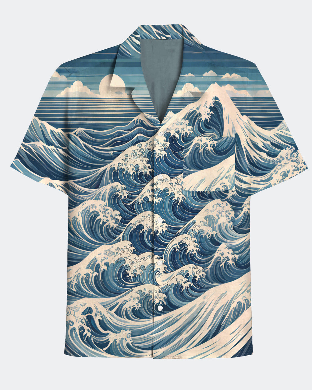 Big & Tall Hawaiian Graphic Short Sleeve Shirt for big men view 1