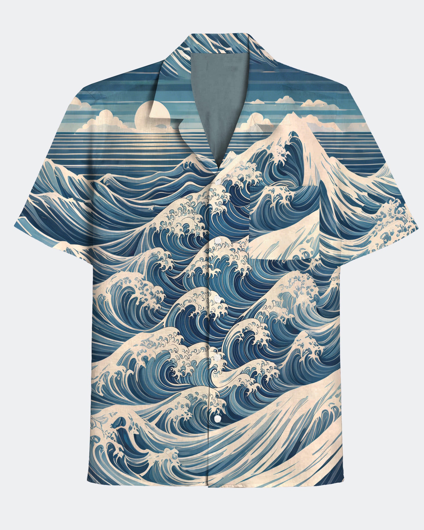 Big & Tall Hawaiian Graphic Short Sleeve Shirt for big men view 1