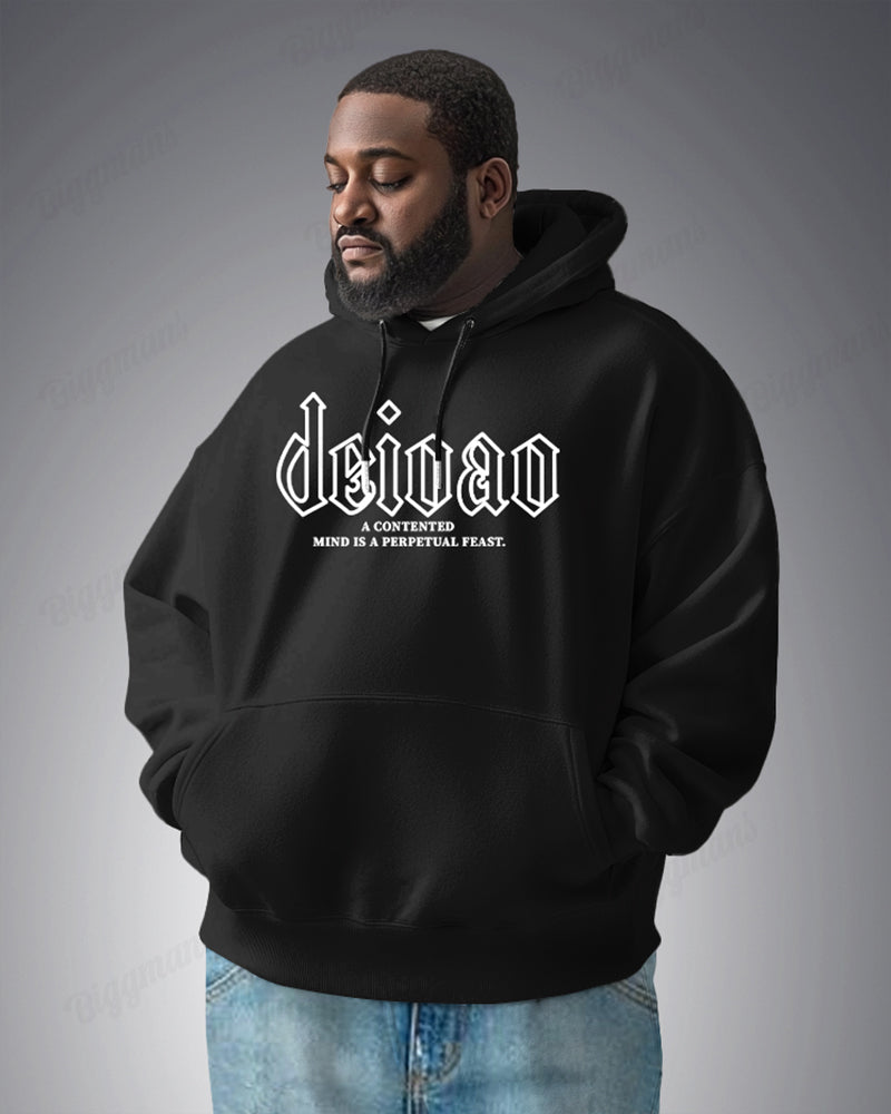 Big & Tall Athletic Streetwear Hoodie for big men view 2