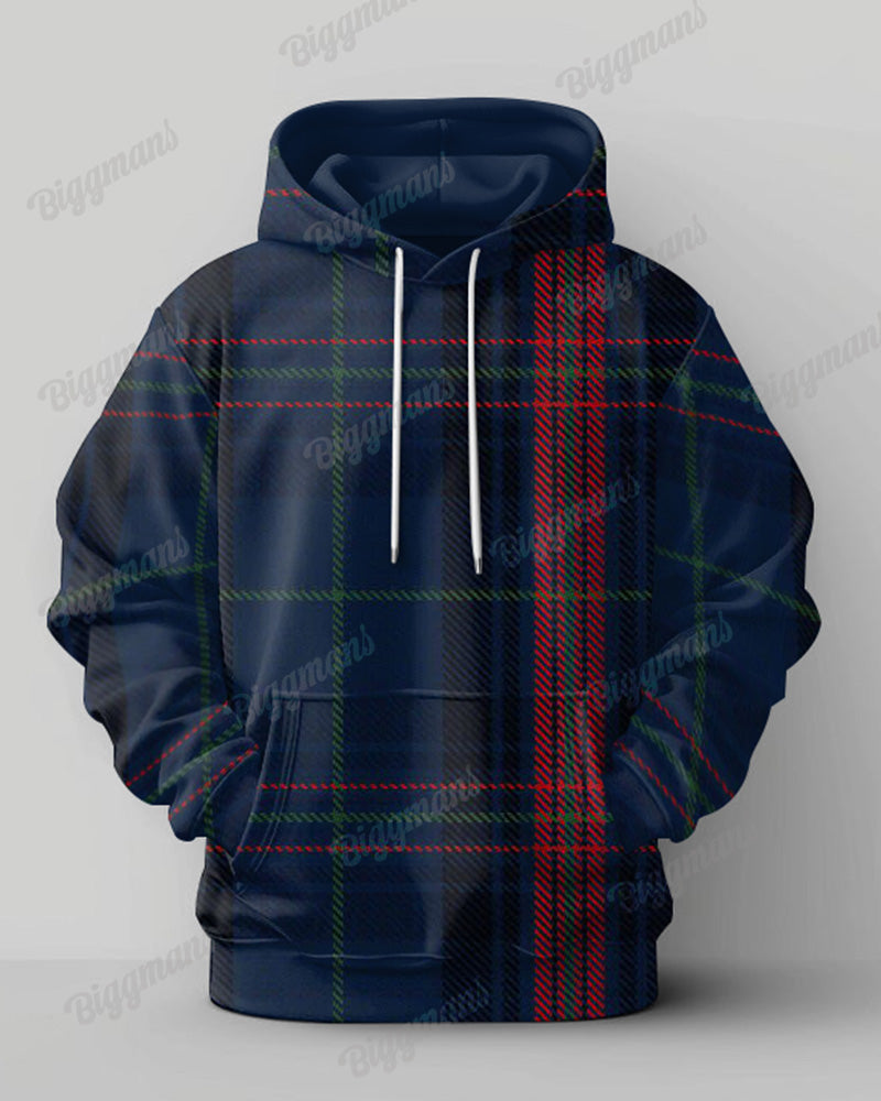 Big & Tall Colorblock Hoodie Sweatpants Set for big men view 2