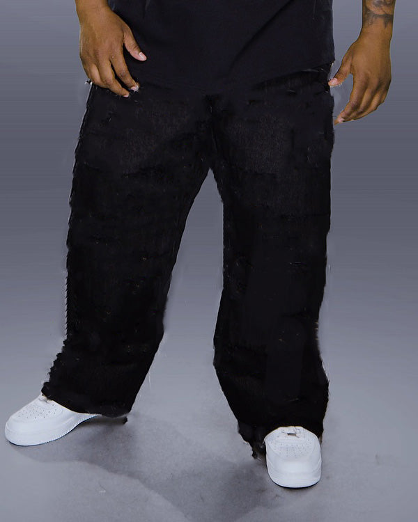 Big & Tall Graphic Streetwear Vest Pants Set for big men view 3