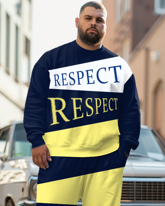 Big & Tall Graphic Two-piece Set for big men view 2