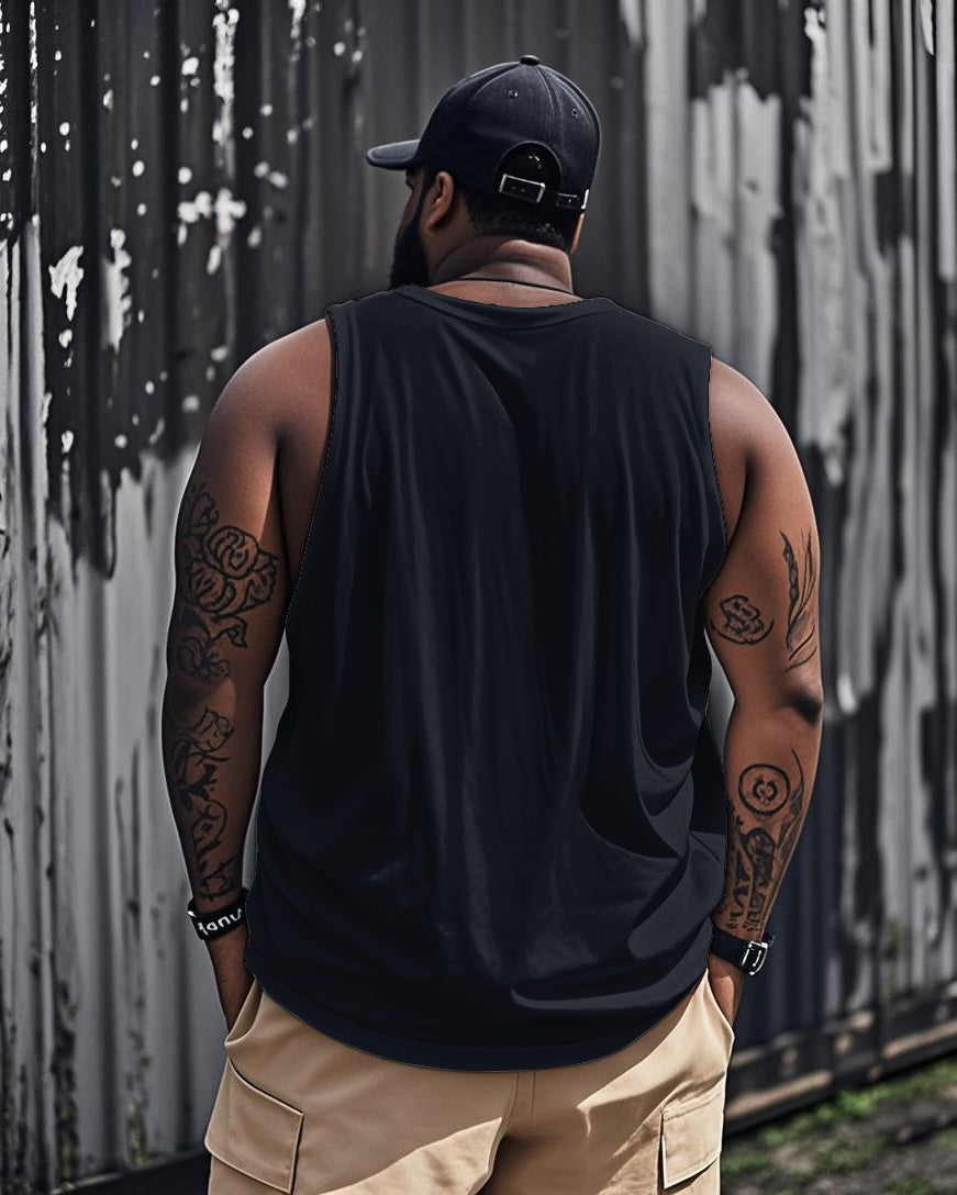Big & Tall Blue Graphic Men's Clothing for big men view 2