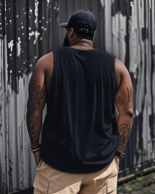 Big & Tall Blue Graphic Men's Clothing for big men view 2