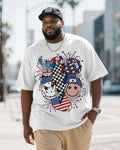 Big & Tall Graffiti Streetwear T-Shirt for big men view 1