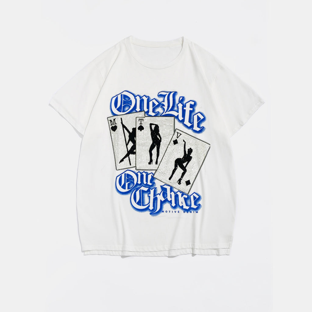 Big & Tall White Graphic T-Shirt for big men view 2